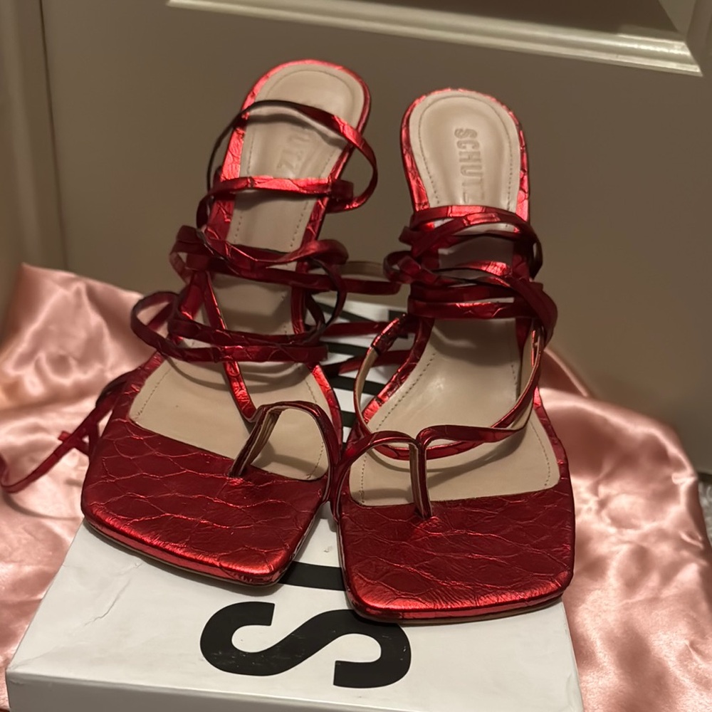SCHUTZ Red Elegant Heels